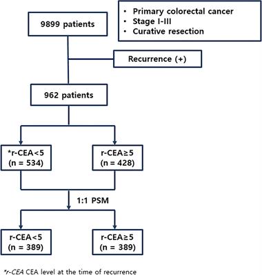 Elevated Carcinoembryonic Antigen at the Time of Recurrence as a Poor Prognostic Factor in Colorectal Cancer: A Propensity Score Matching Analysis